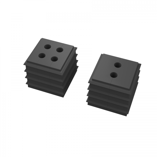 Conta-Clip Dichtelement klein 2x max.Ø5mm schwarz Artnr. KDS-DE 2x4-5 BK