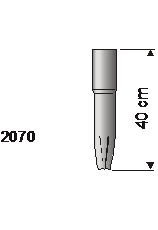 Sträb Verlängerung für Wurzelpfahl Ø76mm L40mm, Stahl fvz Artnr. 2077