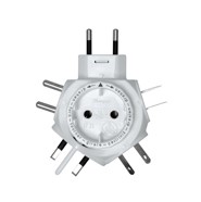 Kopp Weltreisestecker-Adapter weiss TRAVEL-STAR® Artnr. 172201018