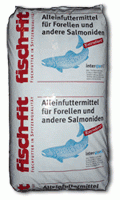 Fisch-Fit Forellenfutter Premix 40/12 Gr.4mm ohne Soja 25Kg Artnr. 04474