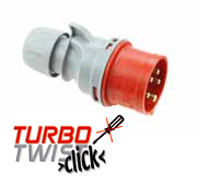 PCE CEE-Stecker 16A 5pol. 400V Turbo-Klemm IP44 Artnr. 015-6TT