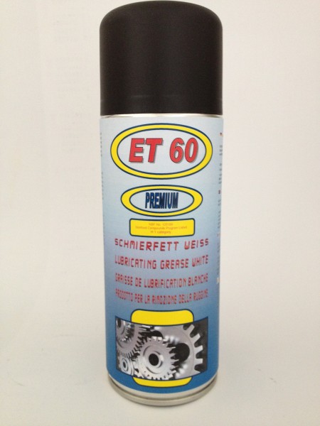 ET60 Schmierfett WEISS Spray 400ml -15°C bis +130°C ohne NSF