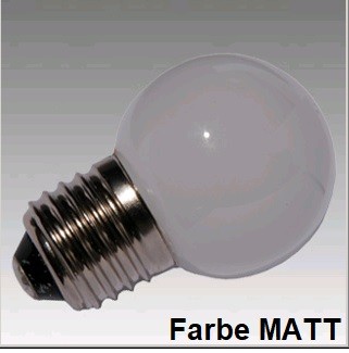 Tropfen-LED-PC 0,5W E27 220-240V matt Artnr. SCH260311