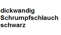 Schrumpfschlauch 45,0-12,0 schwarz dickwandig Artnr. HR3 ohne Innenkleber