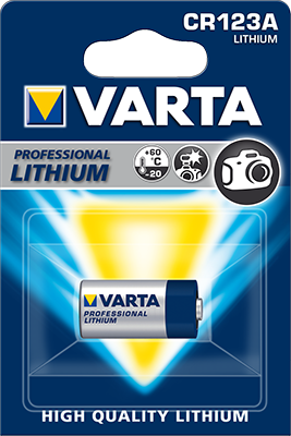 Varta Photo Lithium Block 3V 1480 mAh CR-123A Artnr. 6205/1BLI