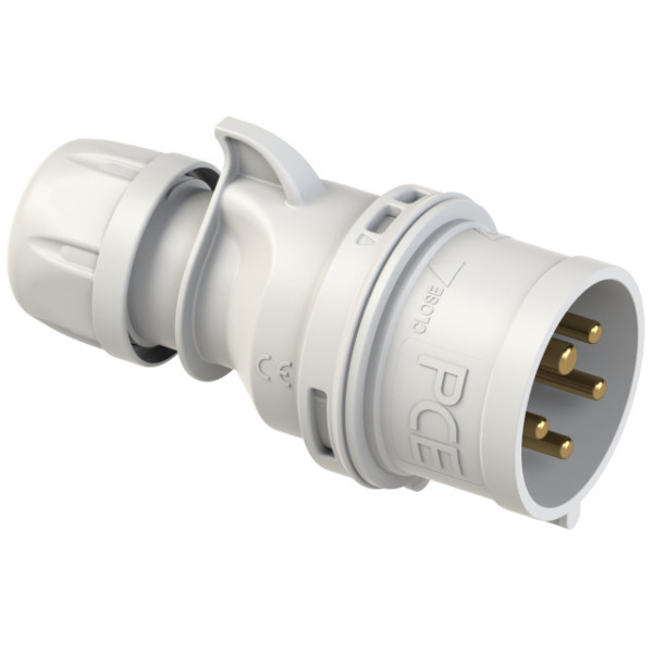 PCE CEE-Stecker 32A 5pol. 1h 400V IP44 Artnr. 025-1 grau