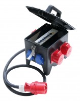 PCE tragb. Vg-Verteiler 2x CEE16A+1x CEE32A+3x Schuko, Fi, 2m Kabel+Stecker CEE32A Artnr. 9473371 PCE tragb. Vg-Verteiler 2x CEE16A+1x CEE32A+3x Schuko, Fi, 2m Kabel+Stecker CEE32A Artnr. 9473371