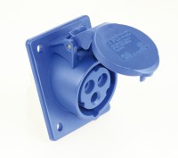 PCE CEE-Anbausteckdose 16A 3pol. 230V schräg 70x85 IP44/54 Artnr. 413-6 PCE CEE-Anbausteckdose 16A 3pol. 230V schräg 70x85 IP44/54 Artnr. 413-6