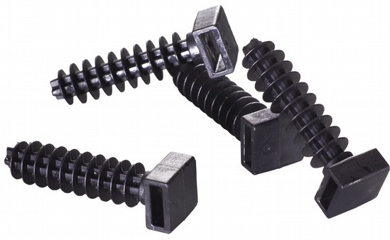 Einschlaghalter Ø8mm für Kabelbinder VPE100 Artnr. 92010 schwarz