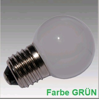 Tropfen-LED-PC 1W E27 220-240V grün Artnr. SCH260315