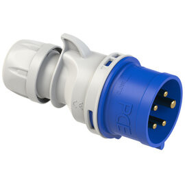 PCE CEE-Stecker 16A 5pol. 230V EASY IP44 Artnr. 015-9 blau