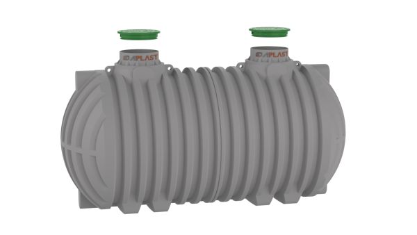 Trinkwassertank 50000 L-XXL L13,40m H2,6m Ø2,3m DOM-je 1x seitlich weiss Artnr. 214341300