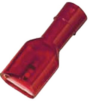 Flachsteckhülse 0,5-1mm² vollisoliert rot 2,8-0,5 VPE100 Artnr. ICIQ125FHVI