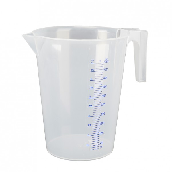 Pressol Messbecher-PP-5 l transparent Artnr. 07065, Messbecher - Messeimer, Chemie-Aerosole-Schmierstofftechnik-Zubehör, Ausrüster/Werkstatt