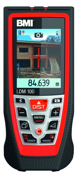 BMI Laser Entfernungsmesser bis 100m Bluetooth Artnr. 658100-LDM