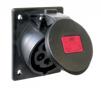 PCE CEE-Anbausteckdose 32A 5pol. 400V schräg 80x97 IP44/54 Artnr. 425-6x PCE CEE-Anbausteckdose 32A 5pol. 400V schräg 80x97 IP44/54 Artnr. 425-6x