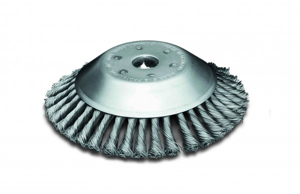 Lessmann Kegelbürste gezopft D180, Aufnahme Ø20,0mm, STA 0,50 Artnr. 476.2M0.01