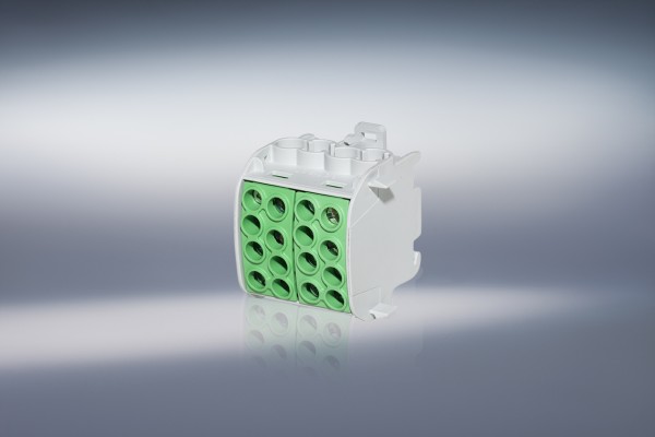 Hauptleitungsabzweigklemme -C- 1-polig, 35 mm², Doppelblock ("PE"), grün/gelb Artnr. HLAK1p35Dgnge