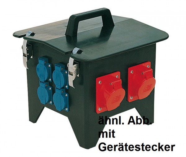 PCE tragb. Vg-Verteiler 8x Schuko, DO1, Gerätestecker CEE32A Artnr. 9474027