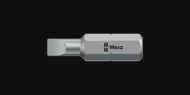 Wera 800/1 Z Bit Schlitz 0,8x5,5mm L25mm Ø5,5 1/4" D6,3 Artnr. 05072057001