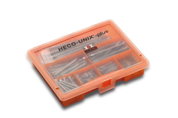 HECO-UNIX-plus Schraubensortiment 10tlg. PZD verz. in Ks-box Artnr. 45494