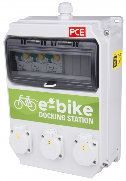 PCE e-Bike Dockingstation 3x SK-Steckdose Artnr. 9134248