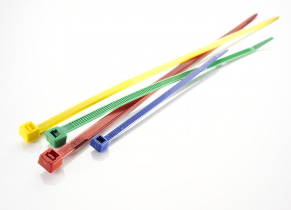 Kabelbinder L290 x B4,8mm PA6.6 VPE100 Artnr. 22089 gelb