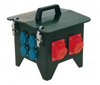 PCE tragb. Vg-Verteiler 1x CEE32A+2xCEE16A+4x Schuko, Fi, Gerätestecker CEE32A Artnr. 9474586 PCE tragb. Vg-Verteiler 1x CEE32A+2xCEE16A+4x Schuko, Fi, Gerätestecker CEE32A Artnr. 9474586